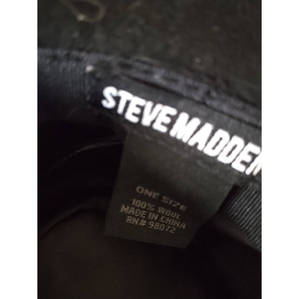 Steve Madden Black Satin Lined One Size Fits Most Stetson Like Hat NWT - Picture 4 of 6